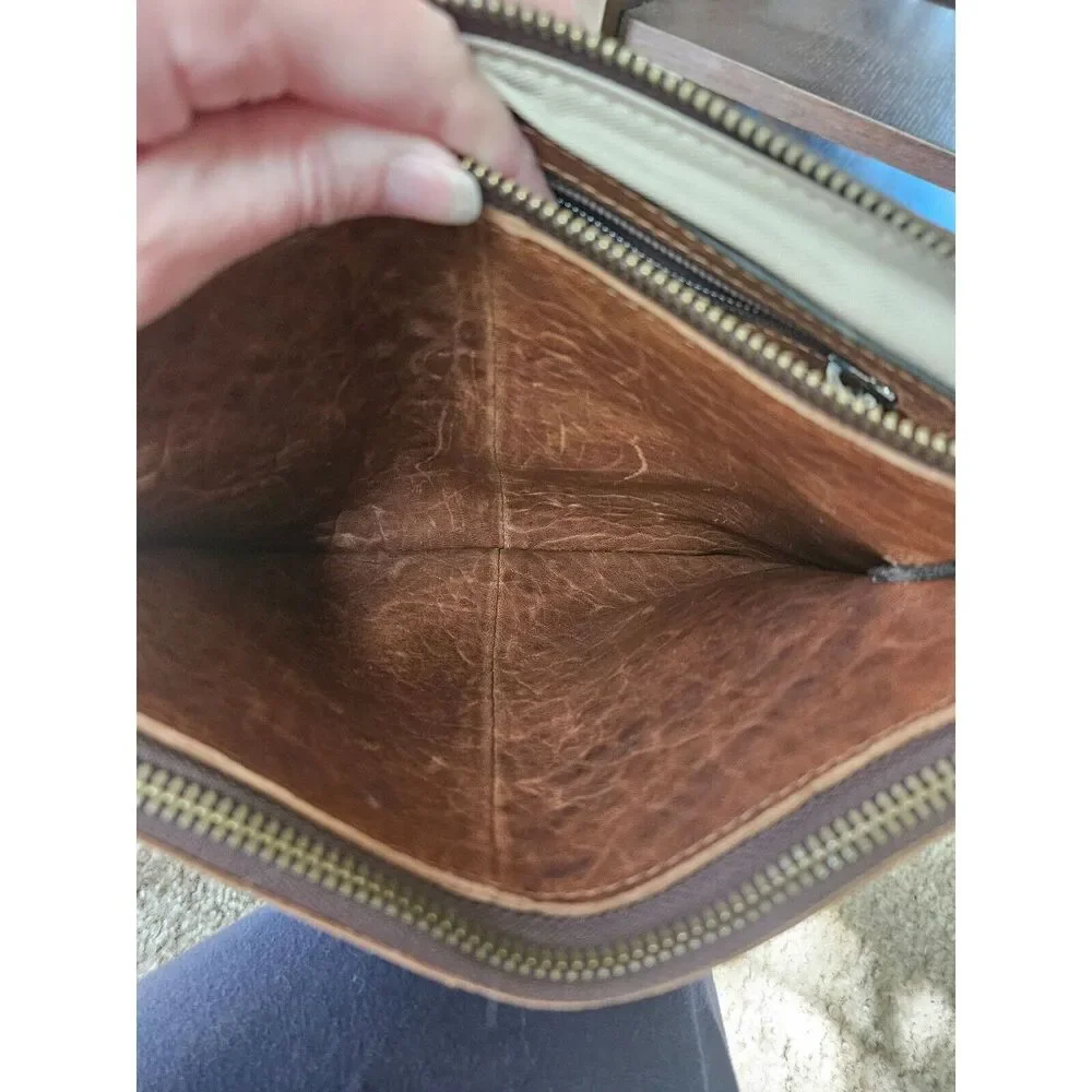 Maxon collection brown Italian leather purse
